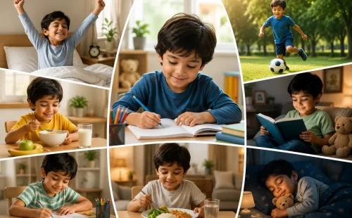 ChatGPT (31) daily routine for children